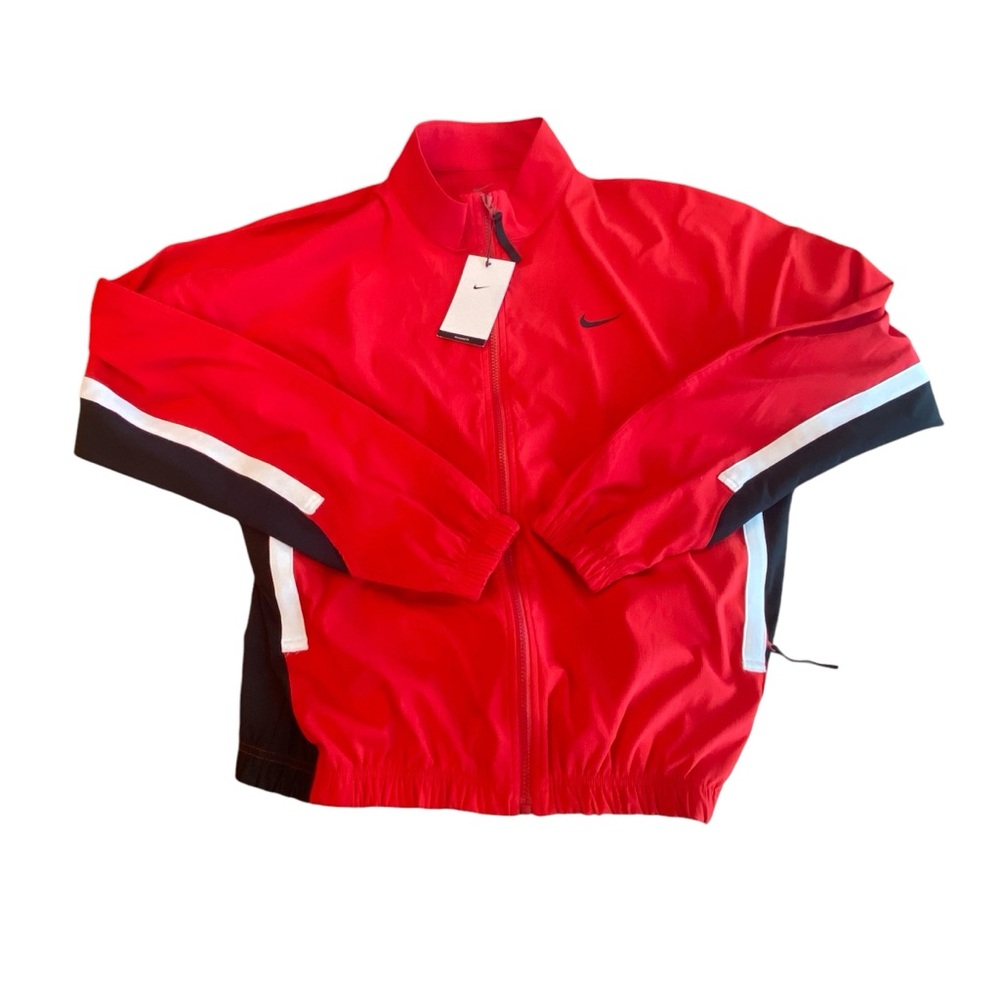 Nike Men’s DNA Woven Basketball Zip Jacket Red Black & White Model DV9442-657